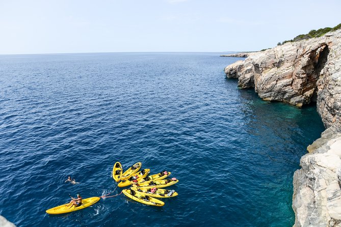 Dugi Otok - full day kayak adventure - Brbinjscica Bay: Cliffs, Sea Cave Time, and Dragon Eye