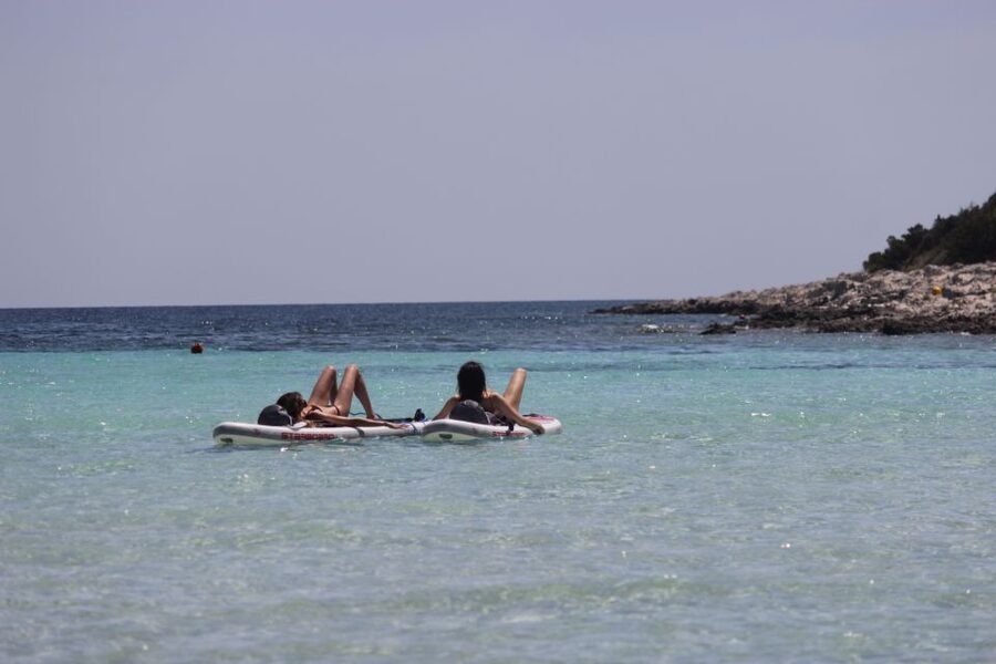 From Zadar: Full Day Dugi Otok Guided Paddle Board Tour - Paddling into old military submarine tunnels