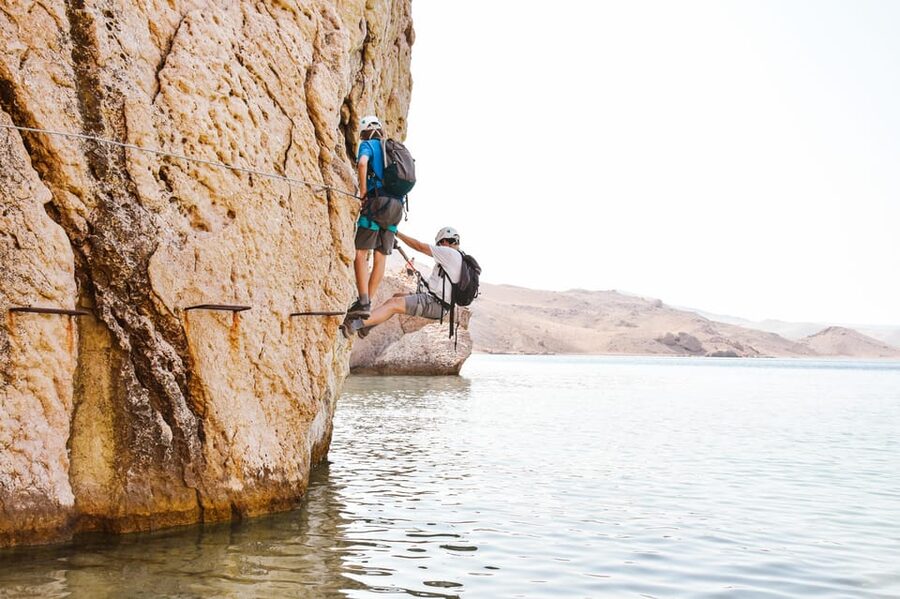 Kayak and Via Ferrata Adventure - Sušac Beach: The Longer Swim and Recovery Break