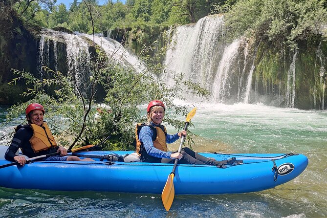 Kayaking Mreznica Waterfalls close to Plitvice Lakes - The guide factor: why names keep coming up