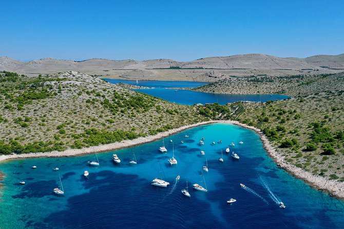 Kornati Experience small group (12 pax) boat tour - Mana: cliffs, snorkelling, and the stop with the most action
