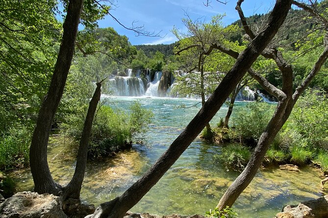 Krka private tour driver + guide up to 8 ppl from Zadar - The waterfall area: what the middle break is really for