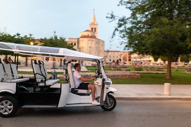 Panorama guided Zadar Eco Tuk Tuk tour - The Coast of Duke Trpimir and Zadar Marina: A Scenic Connector