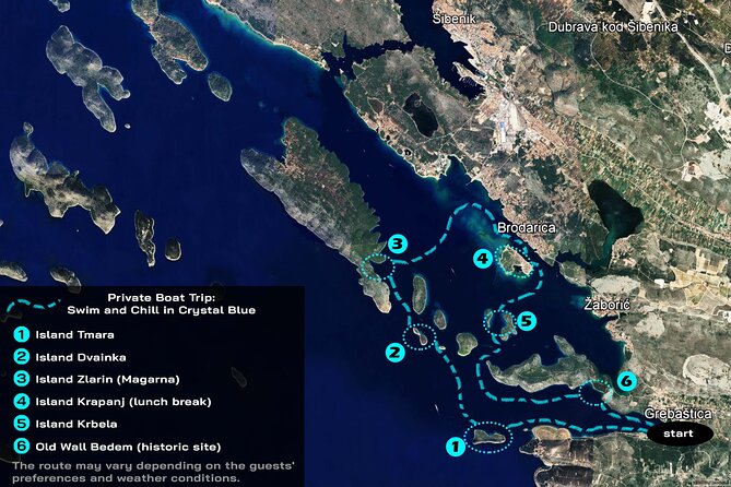 Private Boat Trip - Swim and Chill in Crystal Blue Šibenik - A Private Boat Day in Šibenik’s Clear-Water Archipelago