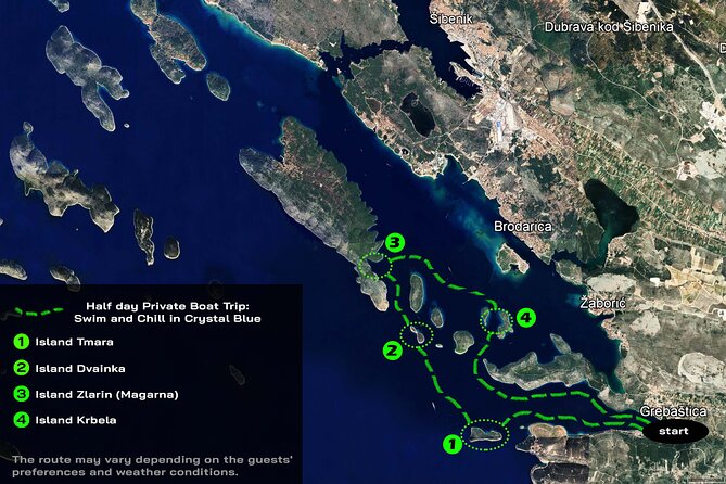 Private Boat Trip Swim and Chill in Crystal Blue Šibenik half day - Timing and pacing: how a 4-hour trip fits your day