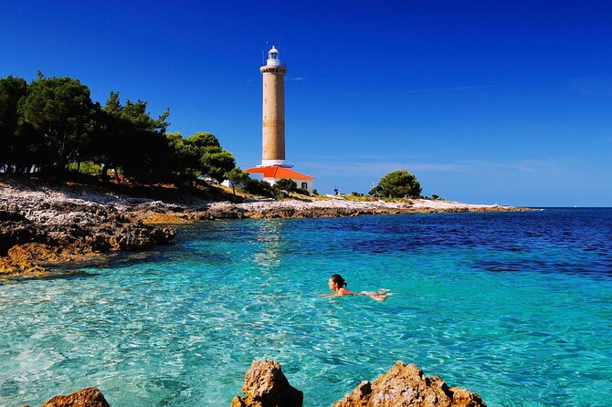 Private speedboat tour : Sakarun beach, Dugi otok, Golubinka Cave - Army tunnel lunch-time stop: a dose of history between beach swims