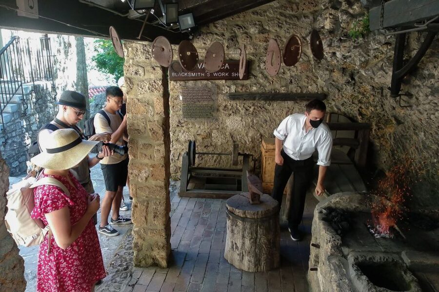 Split: Krka National Park Full-Day Tour with Wine Tasting - Plastovo: wine tasting with family foods, not just a sip-and-go