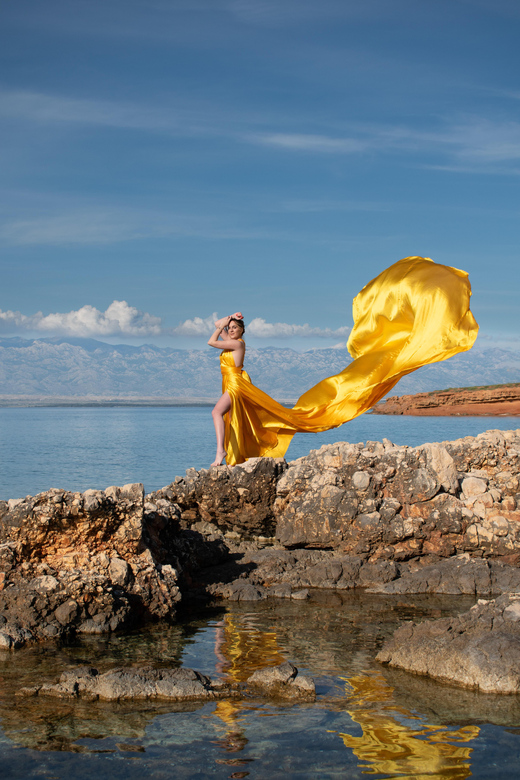 Zadar: Flying dress photo shoot - The shooting hour: how timing affects your final photo count