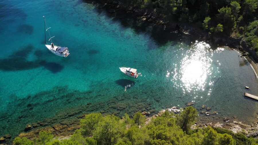 Zadar: Islands & Lagoons Tour with Drinks and ECO fruits... - Ošljak stop: swim-first water time with a calmer feel