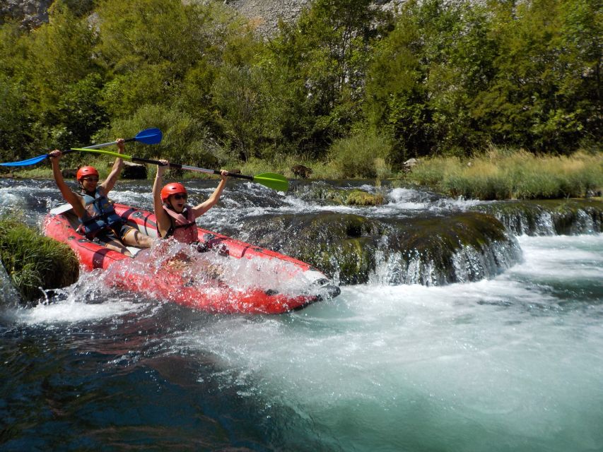 Zadar: River Zrmanja Guided Kayak Safari & Waterfalls - Visoki buk’s 10-meter waterfall and the short bypass walk