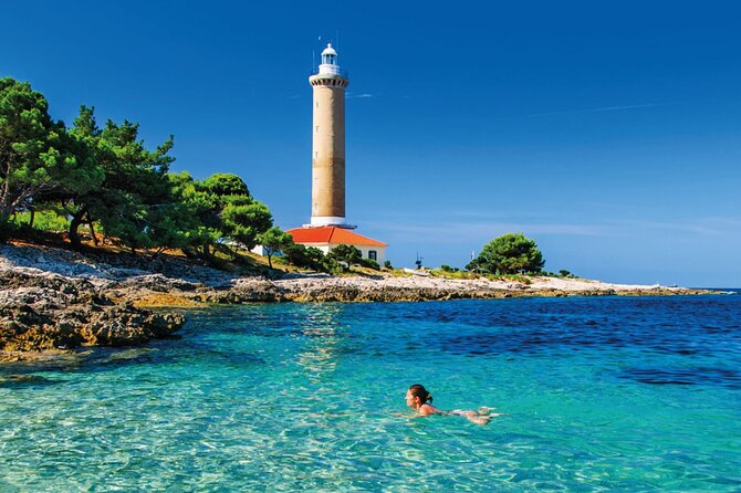 Zadar: Sakarun - Dugi otok Luxury Speedboat Tour with Lunch - Sakarun Beach on Dugi Otok: white sand, pine shade, and seaweed reality