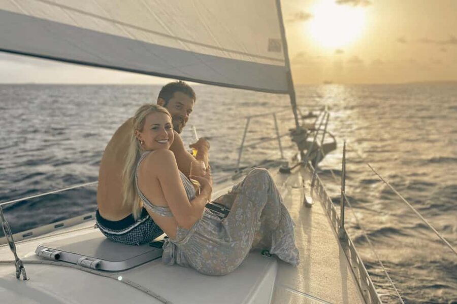 Zadar Sunset under sails experience - How the ride unfolds: old town turn, city channel sailing, sunset glow