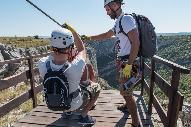 Zipline Šibenik - Getting there: Vidikovac kanjona Čikole and pickup options
